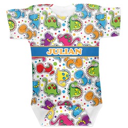 Dinosaur Print Baby Bodysuit 0-3 (Personalized)