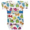 Dinosaur Print Baby Bodysuit 0-3 (Personalized)