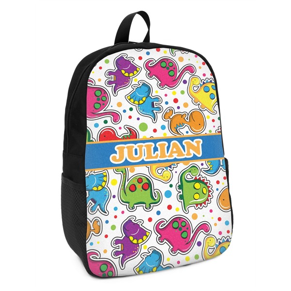 Custom Dinosaur Print Kids Backpack (Personalized)