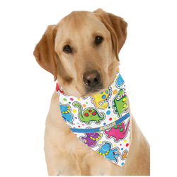 Dinosaur Print Dog Bandana Scarf w/ Name or Text