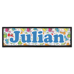 Dinosaur Print Bar Mat - Large (Personalized)