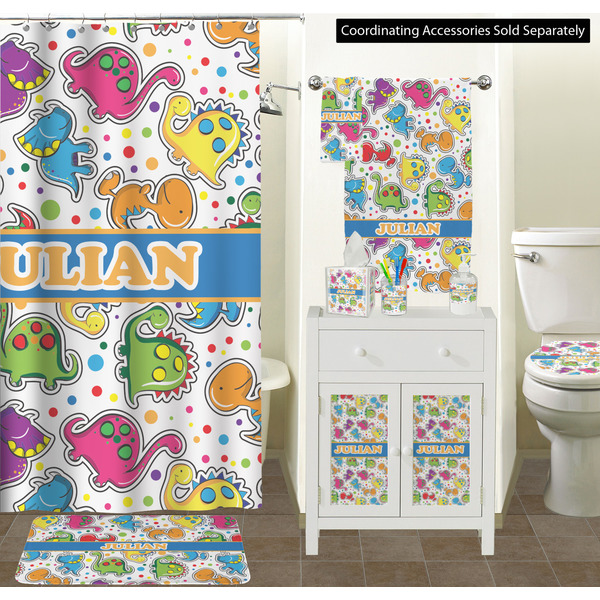 Dinosaur Print Bathroom Scene