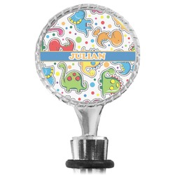 Dinosaur Print Wine Bottle Stopper (Personalized)