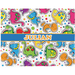 Dinosaur Print Woven Fabric Placemat - Twill w/ Name or Text