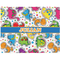 Dinosaur Print Woven Fabric Placemat - Twill w/ Name or Text