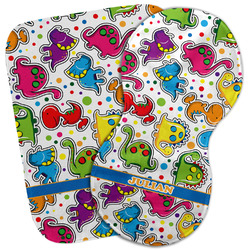 Dinosaur Print Burp Cloth (Personalized)