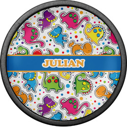 Dinosaur Print Cabinet Knob (Black) (Personalized)