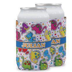 Dinosaur Print Can Cooler (12 oz) w/ Name or Text
