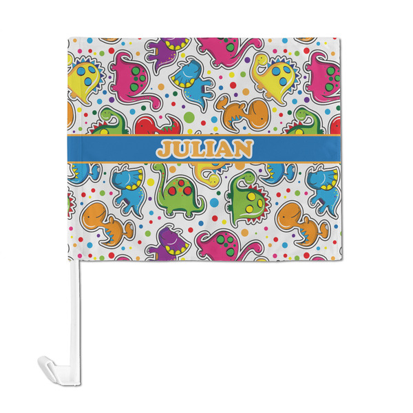 Dinosaur Print Car Flag - Large - FRONT