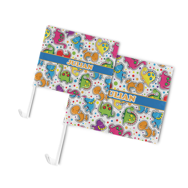 Dinosaur Print Car Flags - PARENT MAIN (both sizes)