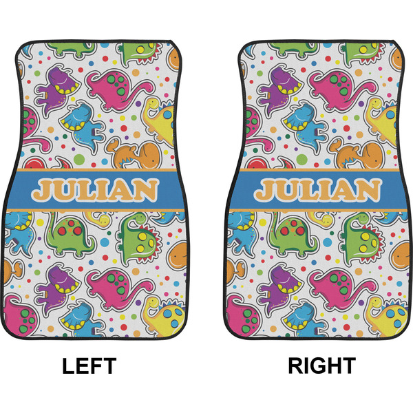 Dinosaur Print Car Mat Front - Approval