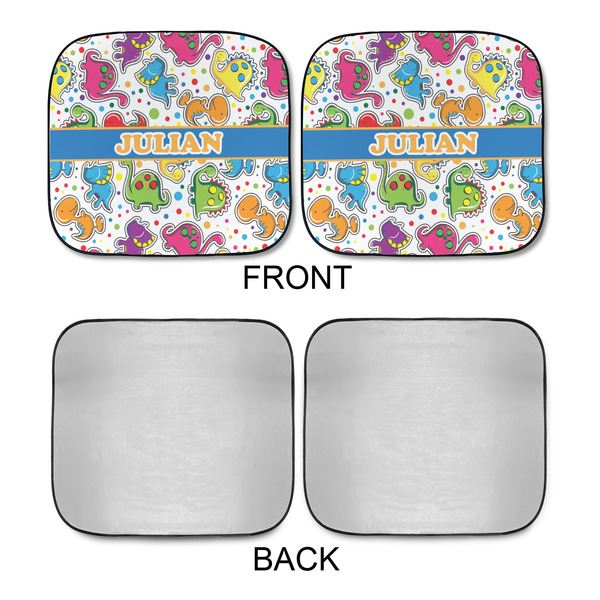 Dinosaur Print Car Sun Shades - APPROVAL