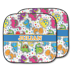 Dinosaur Print Car Sun Shade - Two Piece (Personalized)