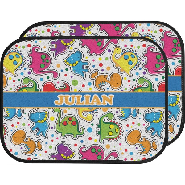 Dinosaur Print Custom Car Floor Mats (Back Seat)