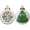 Dinosaur Print Ceramic Christmas Ornament - X-Mas Tree (APPROVAL)