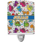 Dinosaur Print Ceramic Night Light (Personalized)