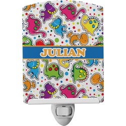 Dinosaur Print Ceramic Night Light (Personalized)