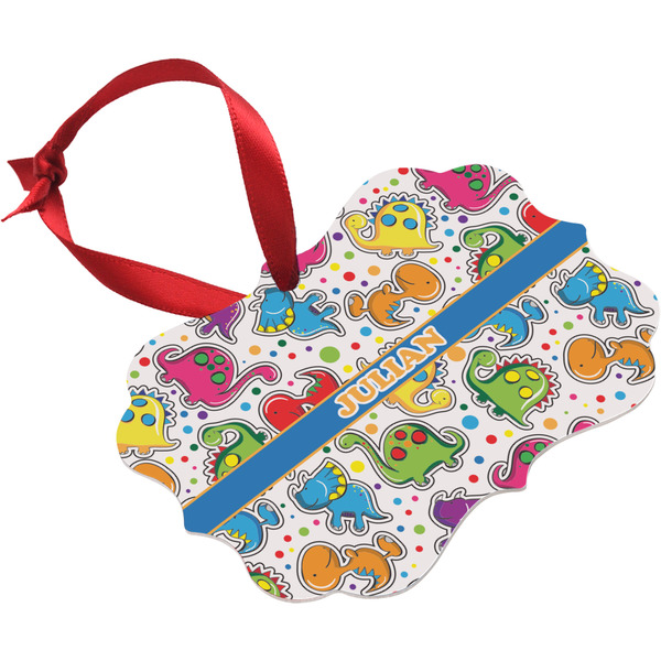 Dinosaur Print Christmas Ornament