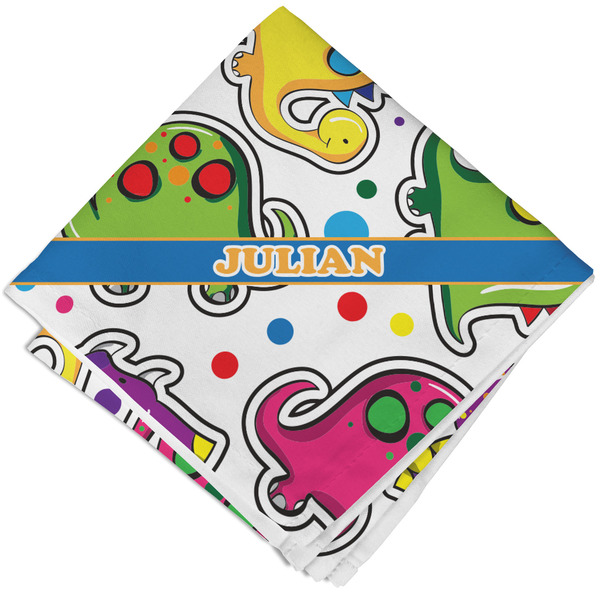 Custom Dinosaur Print Cloth Napkin w/ Name or Text