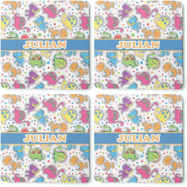 Dinosaur Print Coaster Rubber Back - Apvl