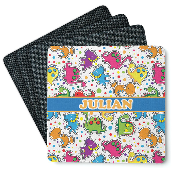 Dinosaur Print Coaster Rubber Back - Main