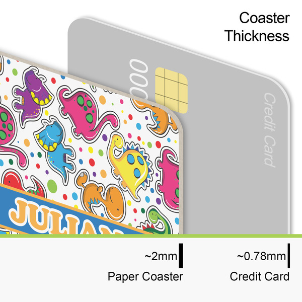 Dinosaur Print Coaster Thickness