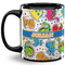 Dinosaur Print 11 Oz Coffee Mug - Black (Personalized)