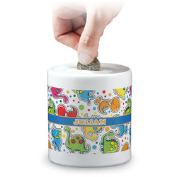Dinosaur Print Coin Bank (Personalized)