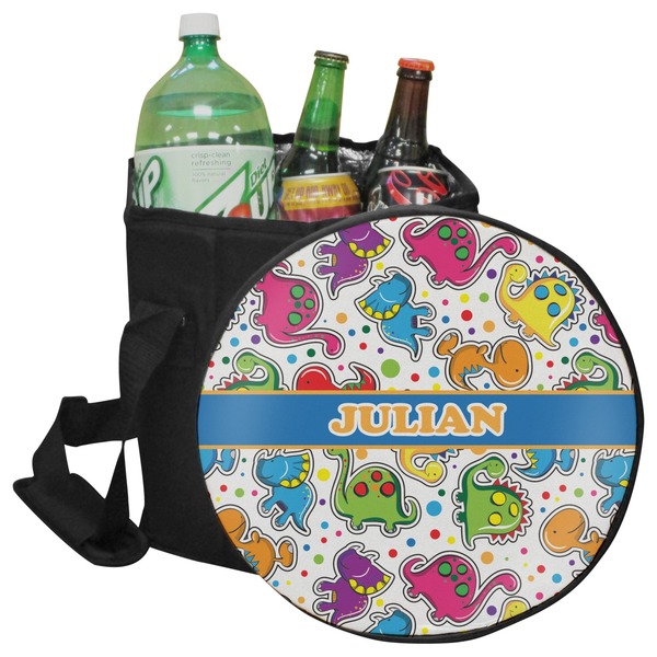 Custom Dinosaur Print Collapsible Cooler & Seat (Personalized)