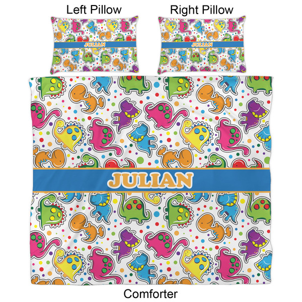 Dinosaur Print Comforter Set - King - Approval