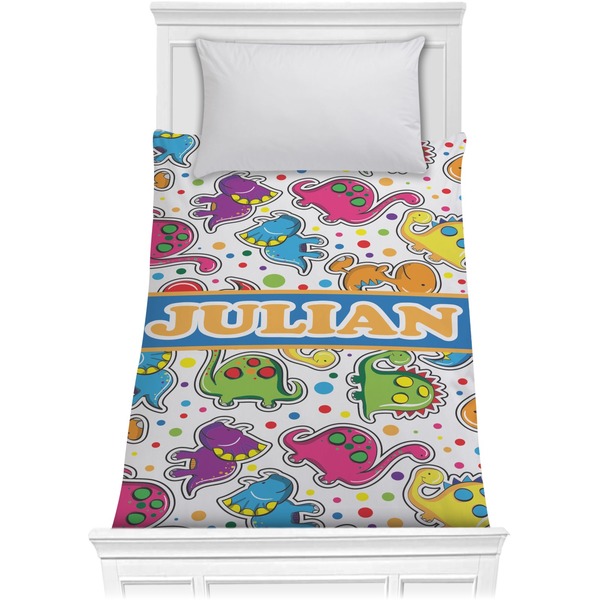 Custom Dinosaur Print Comforter - Twin (Personalized)