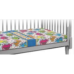 Dinosaur Print Crib Fitted Sheet (Personalized)