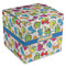 Dinosaur Print Cube Favor Gift Box - Front/Main