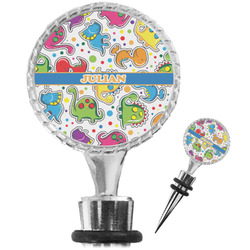 Dinosaur Print Wine Bottle Stopper (Personalized)