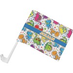 Dinosaur Print Car Flag - Small w/ Name or Text