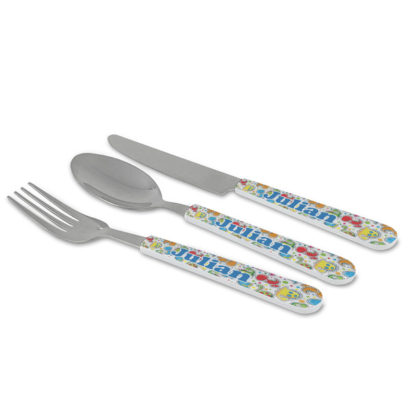 Dinosaur Print Cutlery Set - MAIN