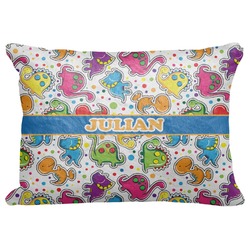 Dinosaur Print Decorative Baby Pillowcase - 16"x12" (Personalized)