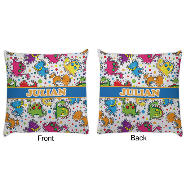Dinosaur Print Decorative Pillow Case - Approval