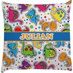 Dinosaur Print Decorative Pillow Case (Personalized)