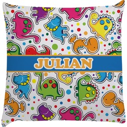 Dinosaur Print Decorative Pillow Case (Personalized)