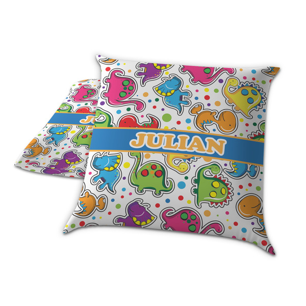 Dinosaur Print Decorative Pillow Case - TWO