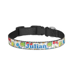 Dinosaur Print Dog Collar - Large (Personalized)