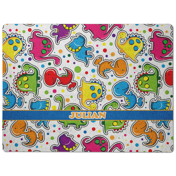 Dinosaur Print Dog Food Mat - Medium without bowls