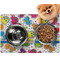 Dinosaur Print Dog Food Mat - Small w/ Name or Text