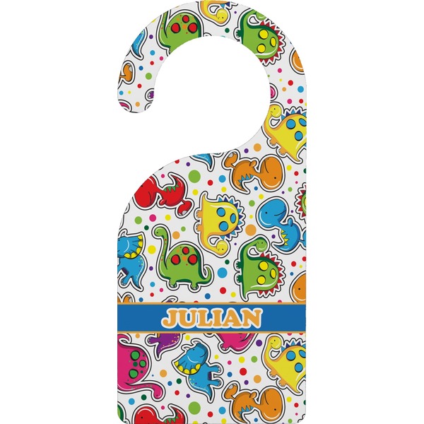 Custom Dinosaur Print Door Hanger (Personalized)
