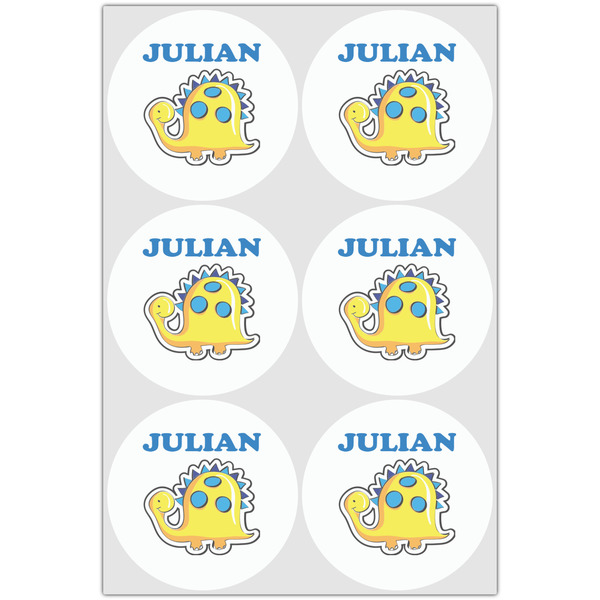 Dinosaur Print Drink Topper - XLarge - Set of 6