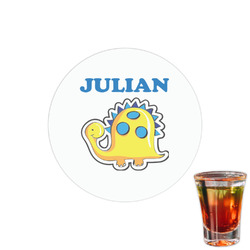 Dinosaur Print Printed Drink Topper - 1.5" (Personalized)