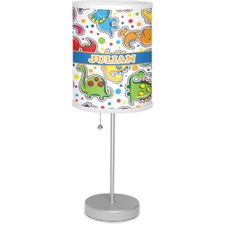 Dinosaur Print Lamp with Drum Shade (Personalized)