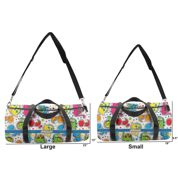 Dinosaur Print Duffle Bag Small and Large
