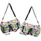 Dinosaur Print Duffle bag large front and back sides